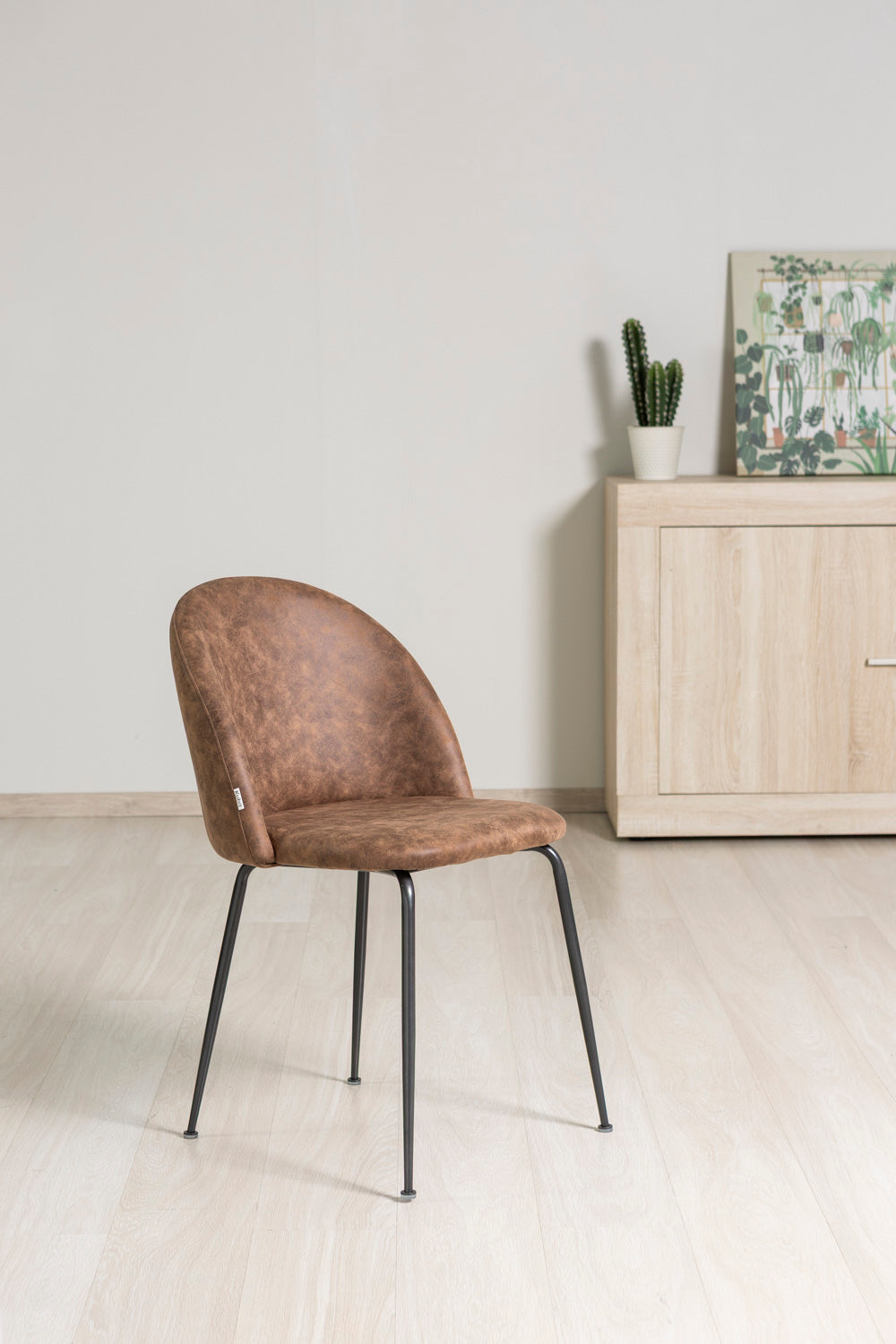 SARA LEATHER-LOOK CHAIRS