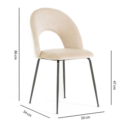 SEDIE MARGOT VELLUTO