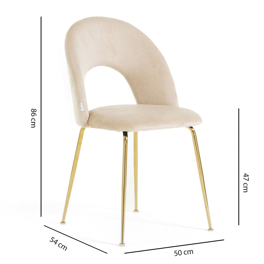 SEDIE MARGOT VELLUTO